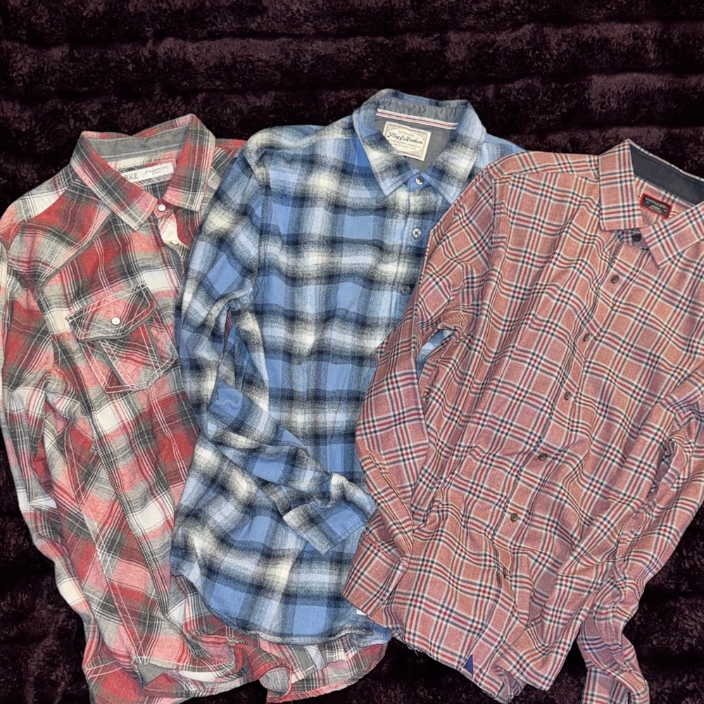 Men’s large flannel bundle